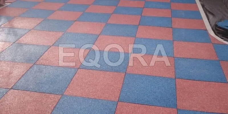 Резиновое покрытие из крошки для автосервисов в Химках