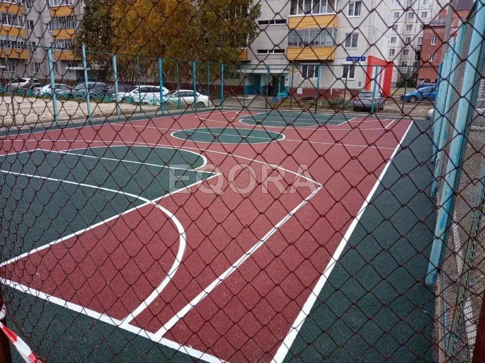 Резиновые покрытия из крошки для спортивных площадок в Химках